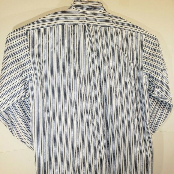 Ralph Lauren Blue And White Striped Shirt - Picture 4 of 8